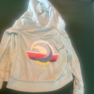 Girls/women’s medium teal zip up hoodie from Roxy